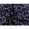 Bavlněná látka květy (Balení 1 m, Varianta 4 (62) modrá tmavá)