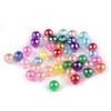 Plastové korálky s AB efektem Ø6 a 8 mm (Balení 10 g, Varianta 1 (Ø6 mm) mix)