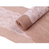 Imitace juty / běhoun šíře 24 cm s krajkou (Balení 4.5 m, Varianta 1 (800-76) režná)