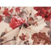 Bavlněná látka / plátno květy / růže šíře 220 cm (Balení 1 m, Varianta béžová světlá)