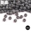 Plastové korálky pr.4 mm matné (10g) -šedá perlová