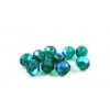 Ohňovky sklo pr.8mm (20ks) - smaragd AB