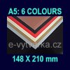 Papír na enkaustiku A5 - 6 různých barev (24 listů)