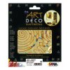 Tepané kovové plátky Home Design ART DECO, vzorované - retro-zlatá