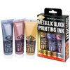 Metalické barvy na linoryt (3x100ml)