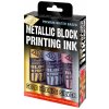 Metalické barvy na linoryt (3x100ml)