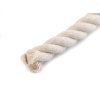 Bavlněná šňůra kroucená O10mm (1m) - tuhá - černá