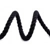 Bavlněná šňůra kroucená Ø10mm (1m) - tuhá - černá