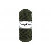 Lovely Cotton ŠŇŮRY - 3mm (100m) - DARK OLIVE