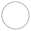 Kovový kruh (1ks) - černý, 6 velikosti