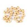 Dřevěné korálky O10mm (20g) - více barev