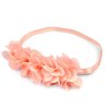 Pružná čelenka do vlasů s květy (Balení 1 ks, Varianta 2 lososová světlá)
