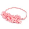 Pružná čelenka do vlasů s květy (Balení 1 ks, Varianta 2 lososová světlá)