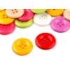 Knoflík barevný mix velikost 40" (Balení 20 ks, Varianta mix)