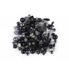 Skleněné korálky ramš mačkanice 2. jakost (Balení 50 g, Varianta 2 černá)
