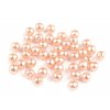 Plastové voskové korálky / perly Glance Ø6 mm (Balení 20 g, Varianta F41 lososová)