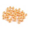 Plastové voskové korálky / perly Glance Ø6 mm (Balení 20 g, Varianta F41 lososová)