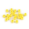 Plastové korálky s velkým průvlekem 6x8 mm (Balení 50 ks, Varianta 13 žlutá)