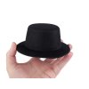 Mini klobouček / fascinátor k dozdobení Ø13,5 cm (Balení 1 ks, Varianta 1 černá)
