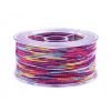 Šňůrka PES Ø0,8 mm duhová (Balení 50 m, Varianta 1 fialovorůžová multikolor)