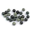 Minerální korálky Serpentin zelený Ø8 mm (Balení 15 ks, Varianta ruský serpentin)