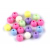 Plastové korálky Color Ø10 mm barevný mix (Balení 25 ks, Varianta 10 mix)