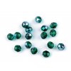 Skleněné korálky broušené ohňovky 8 mm (Balení 20 g, Varianta 4 50720/28701 zelená smaragdová AB)