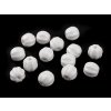Porcelánové korálky rýhované Ø13 mm (Balení 30 g, Varianta 1 bílá)