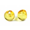 Plastový transparentní korálek / knoflík Ø13 mm (Balení 10 g, Varianta 1 žlutá)