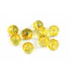 Plastový transparentní korálek / knoflík Ø13 mm (Balení 10 g, Varianta 1 žlutá)
