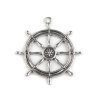 Přívěsek kormidlo Ø50 mm (Balení 1 ks, Varianta platina s patinou)