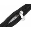 Zip stanový spirálový No 10 s oboustranným jezdcem délka 195 cm (Balení 1 ks, Varianta černá)