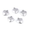 Přívěsek srdce 10x12 mm (Balení 5 ks, Varianta platina)