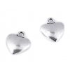 Přívěsek srdce 10x12 mm (Balení 5 ks, Varianta platina)