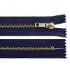 Kovový zip No 5 délka 12 cm (jeansový) (Balení 1 ks, Varianta 330 modrá tmavá)
