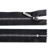 Kovový zip No 5 délka 14 cm (jeansový) (Balení 1 ks, Varianta 322 černá)