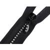 Kostěný zip No 4 délka 40 cm se štrasovými kamínky (Balení 1 ks, Varianta bílá)