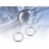 Spona / oděvní kroužek Ø28 mm plochý (Balení 2 ks, Varianta 1 nikl)