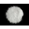 Kožešinová bambule s poutkem Ø6 cm (Balení 1 ks, Varianta 1 bílá)