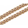 Designový řetěz k výrobě a zdobení oděvů a doplňků šíře 17 mm, metráž (Balení 1 m, Varianta zlatá sv.)