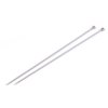 Rovné jehlice č. 3,5 (Balení 1 pár, Varianta 35 cm stříbrná)
