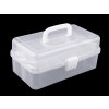 Plastový box / kufřík 20x33x15 cm rozkládací (Balení 1 ks, Varianta 1 transparent)
