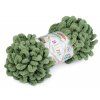 Pletací příze Alize Puffy 100 g (Balení 1 ks, Varianta 1 (686) bílá černá)
