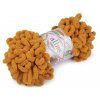 Pletací příze Alize Puffy 100 g (Balení 1 ks, Varianta 1 (686) bílá černá)
