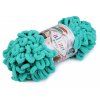 Pletací příze Alize Puffy 100 g (Balení 1 ks, Varianta 1 (686) bílá černá)