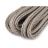 Šňůra Ø11 mm splétaná (Balení 1 m, Varianta 1 šedobéžová)