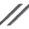 Oděvní / dekorační bavlněná šňůra Ø6 mm (Balení 10 m, Varianta 3 šedá)