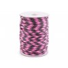 Padáková šňůra Ø4 mm (Balení 25 m, Varianta 12 fialovorůžová zelená)