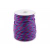 Padáková šňůra Ø4 mm (Balení 25 m, Varianta 12 fialovorůžová zelená)