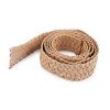 Slaměná splétaná páska k tvoření šíře 30 mm (Balení 1 m, Varianta hnědá přírodní)